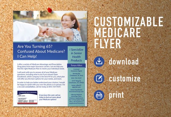 Turning 65 Customizable Flyer