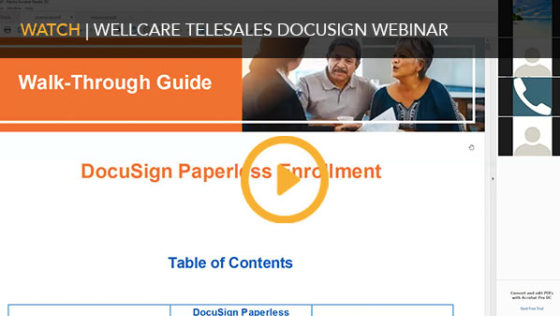 WellCare Telesales DocuSign Webinar